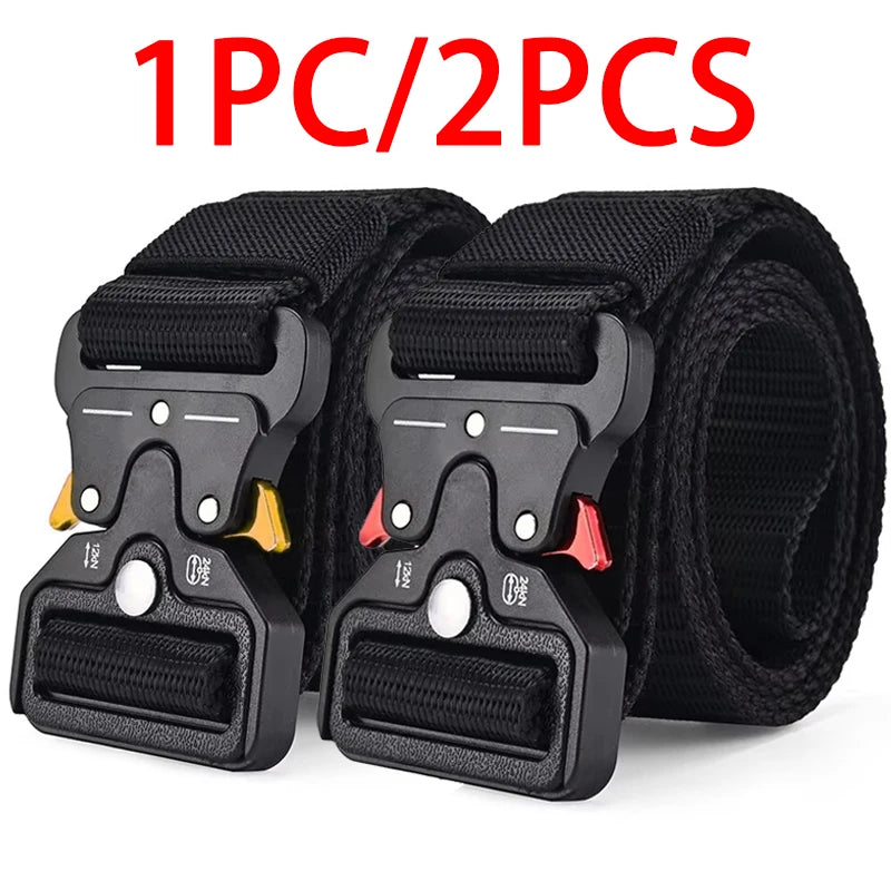 Versatile Tactical Belts for Men and Women - Durable and Adjustable Design for Outdoor Sports and Casual Wear