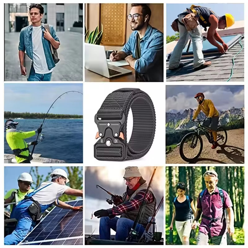 Versatile Tactical Belts for Men and Women - Durable and Adjustable Design for Outdoor Sports and Casual Wear