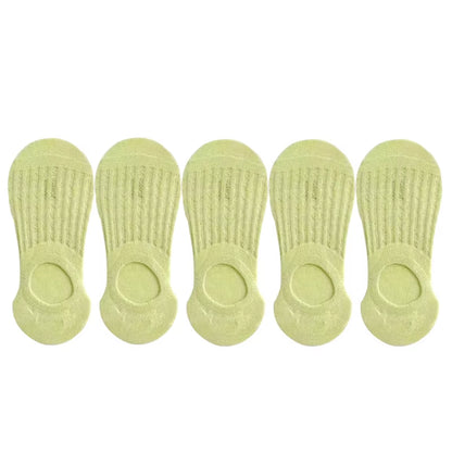 Socks Women'S Summer Invisible Short No Show Fashion Lace Breathable Silicone Non-Slip Cotton Boat Socks